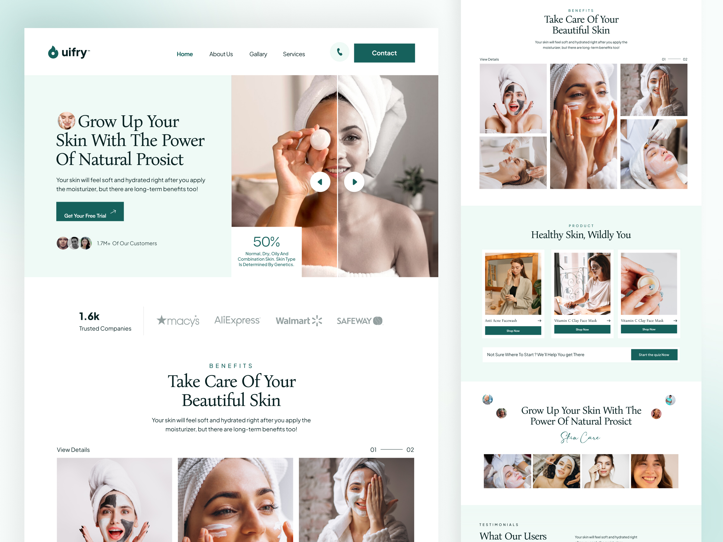 Skin Care Landing Page